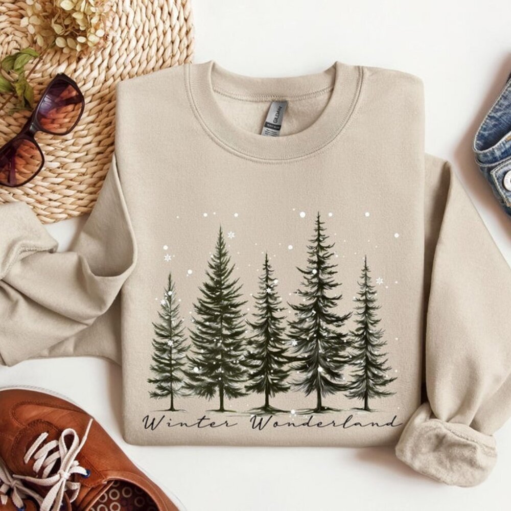 Winter Wonderland, Winter Sweatshirt, Christmas Sweater For Women, Winter Gift05